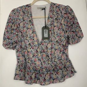 NWT Allsaints Ilia Sketch Top Size 4